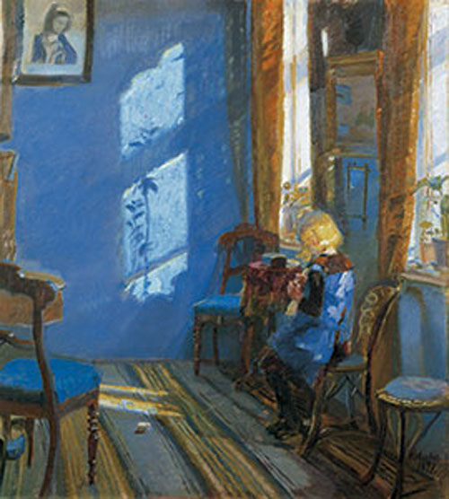 Anna Ancher - Solskin in den blå stue. 1891 Skagens Museum 